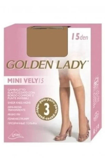 Dámské podkolenky MINI VELY (3 PARY) Golden Lady