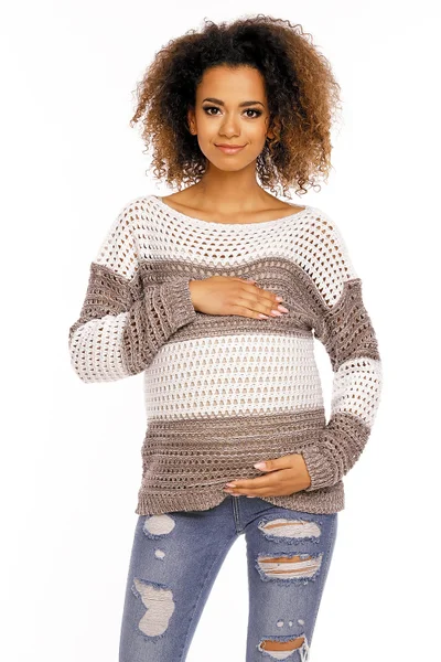 Dámský těhotenský svetr model 94668 PeeKaBoo