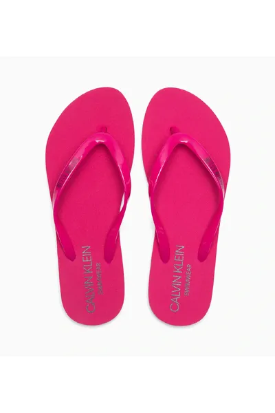 Dámské pantofle 7EG75 růžová - Calvin Klein