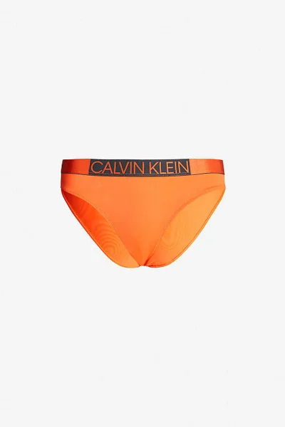 Dámské spodní díl plavek 7FA oranžová - Calvin Klein