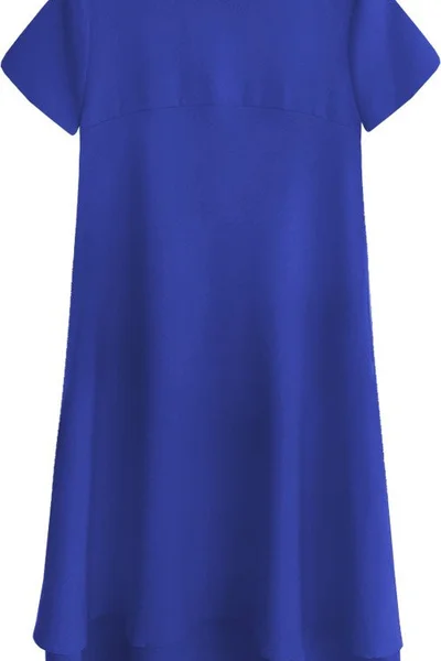 Dámské trapézové šaty v chrpové barvě 8TIZH7 INPRESS