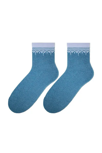 Dámské zimní ponožky Bratex Women Vzory, polofroté IX40S