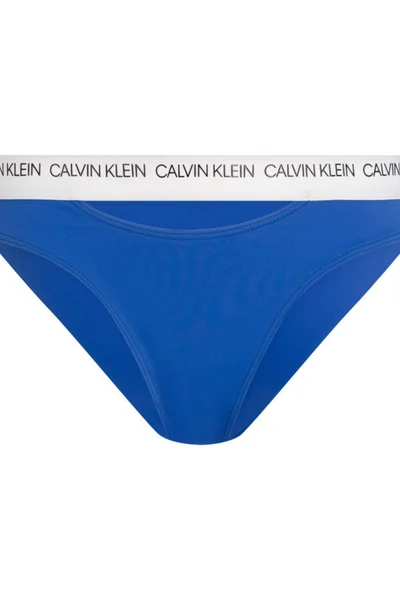 Dámské spodní díl plavek SZ528 modrobílá - Calvin Klein