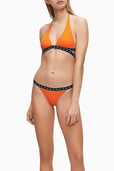 Dámské spodní díl plavek K43 oranžová - Calvin Klein