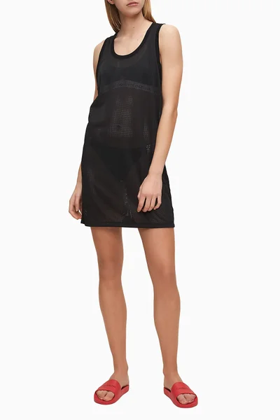 Dámské plážové šaty YI1M2 černá - Calvin Klein