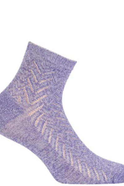 Dámské ponožky s lesklou přízí Wola