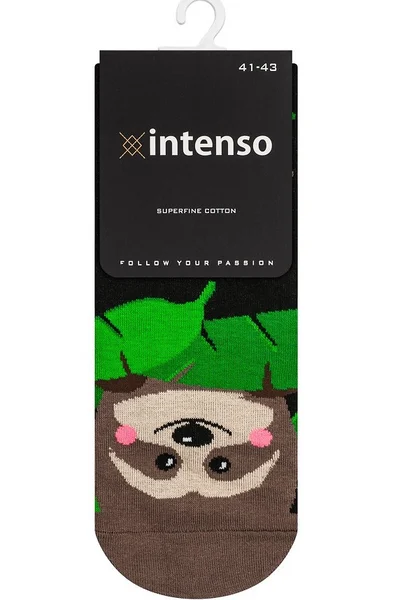 Pánské ponožky Intenso 67895 Happy cotton J22634