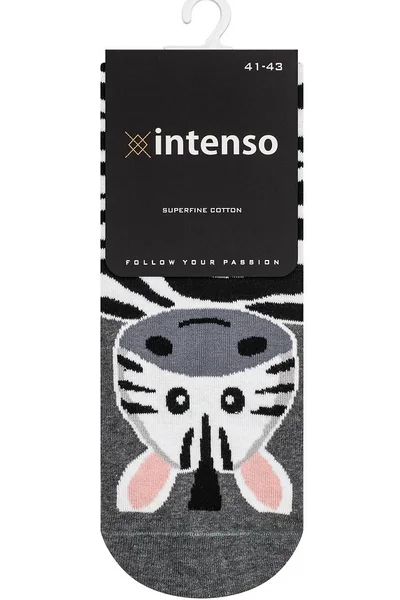 Pánské ponožky Intenso 67895 Happy cotton J22634