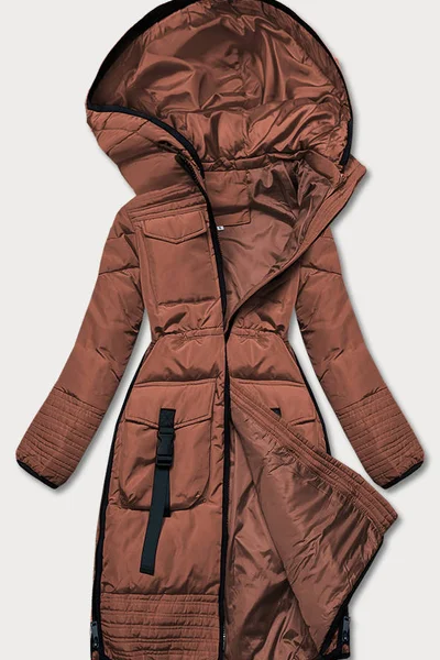 Zimní bunda s odnímatelnou kapucí a péřovou výplní pro ženy Z-DESIGN