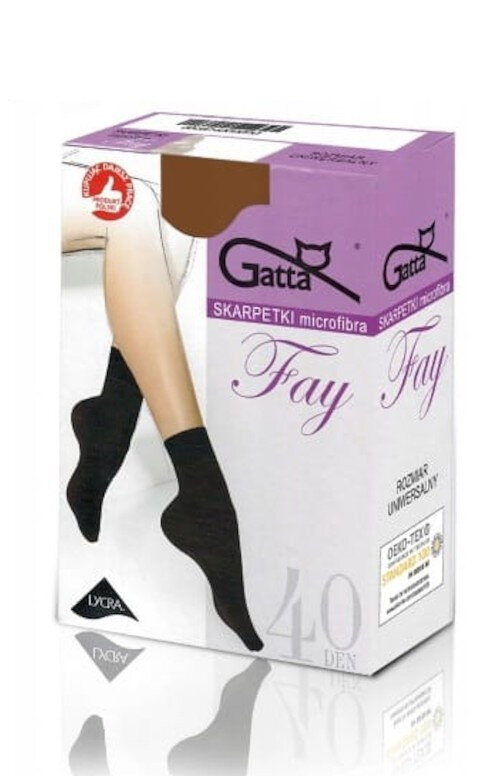 Dámské ponožky Gatta Fay Microfibra, béžová/dec.béžová Univerzální i384_77359219