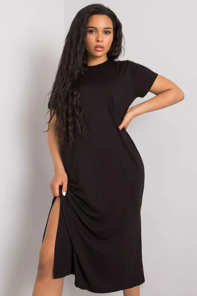 Černé plus size šaty Elegant Curve od FPrice