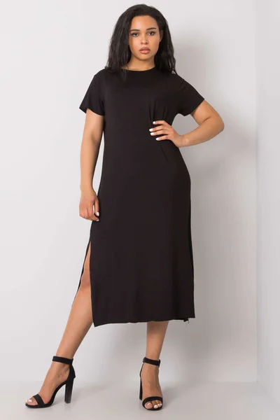 Černé plus size šaty Elegant Curve od FPrice