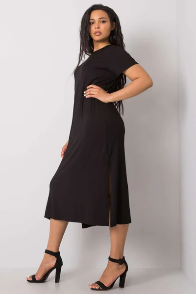 Černé plus size šaty Elegant Curve od FPrice