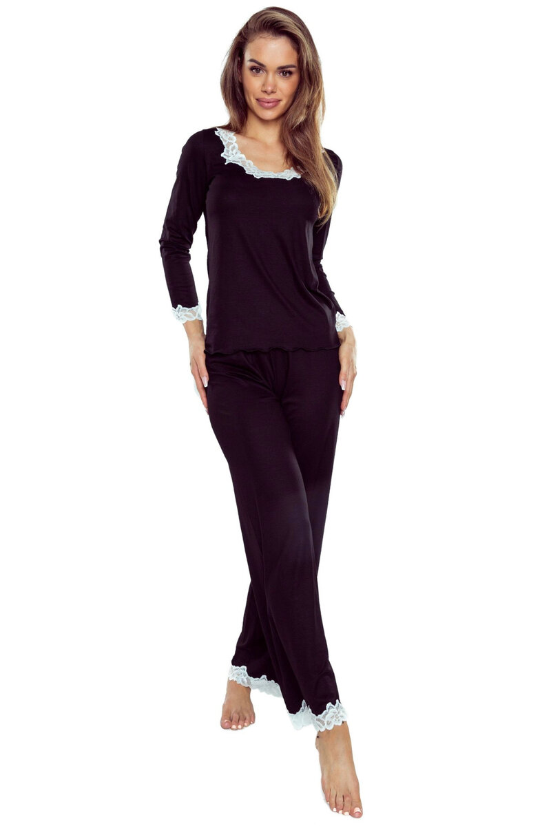 Černé luxusní pyžamo pro ženy Arleta Plus od značky Eldar, černá XXL i41_9999939227_2:černá_3:XXL_