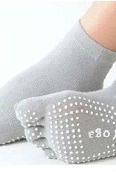 Jógové ponožky s ABS podrážkou - Pětiprsté pohodlí