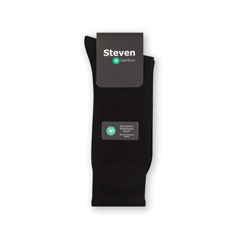 Pánské bambusové ponožky P1663M Steven, černá 44-46 i170_NL001031A