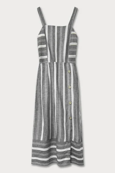 Dámské šedé bavlněné šaty 318635 MADE IN ITALY
