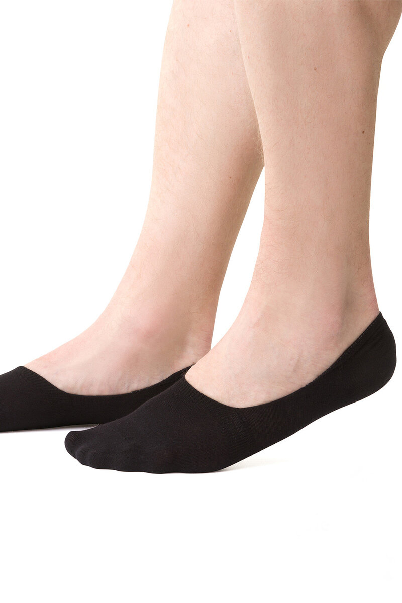 Ponožky Steven MEN - černé bavlněné ťapky pro muže, 44-46 i510_49783503572