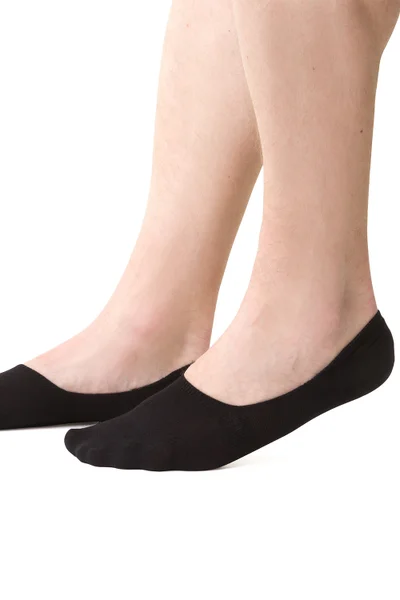 Ponožky Steven MEN - černé bavlněné ťapky pro muže