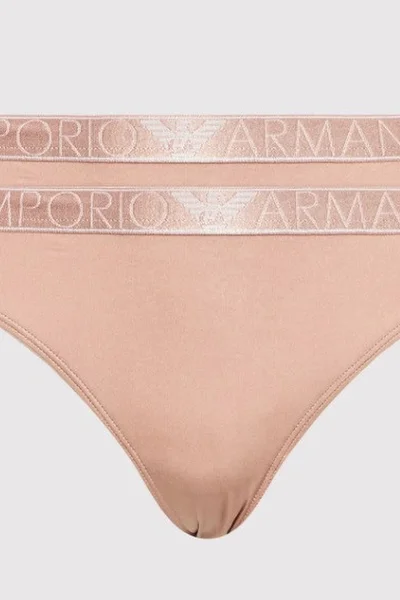 Dámské kalhotky KP9X 8ZLYQ 3YE6 - starorůžová - Emporio Armani