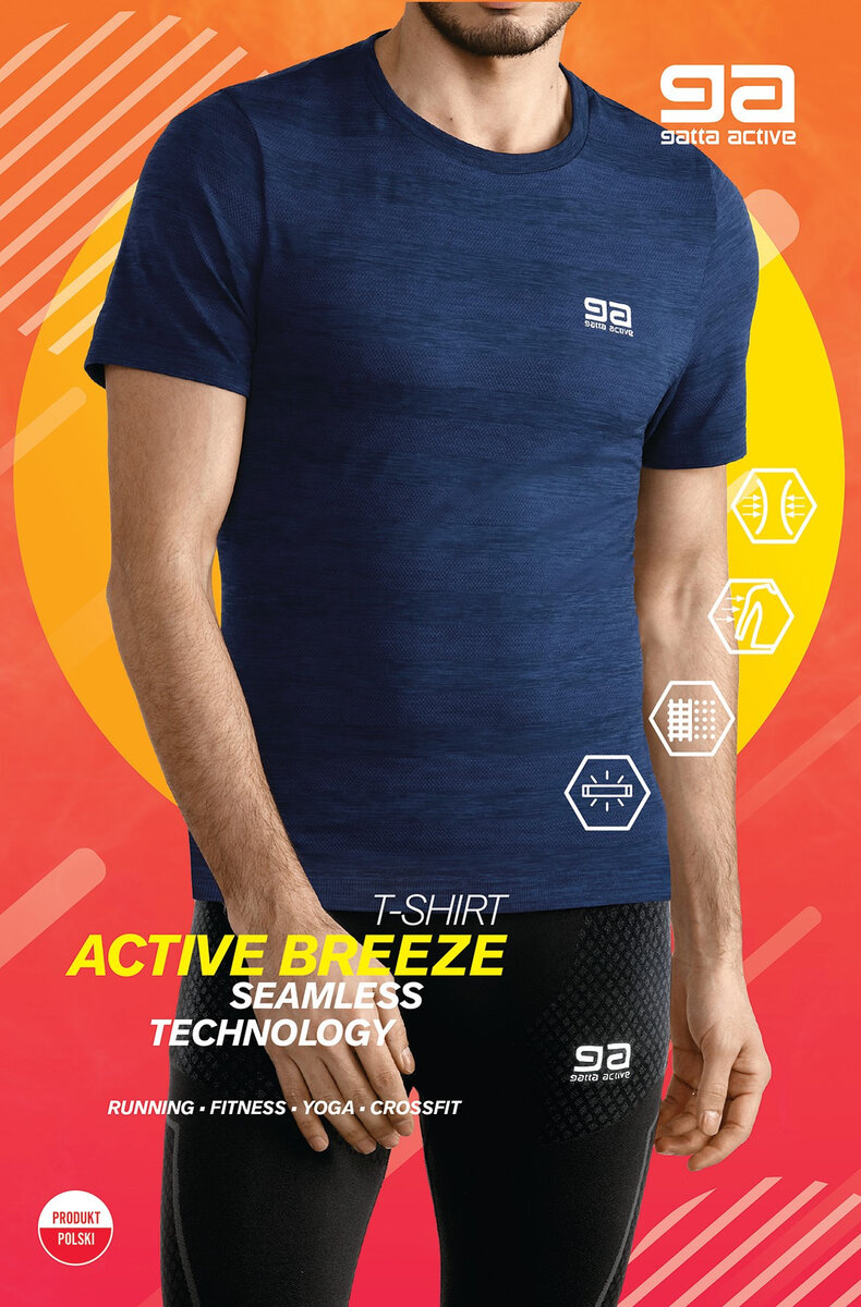 Pánské tričko Gatta 815DQ T-shirt Active Breeze Men, modrá XL-182/188 i384_34621166