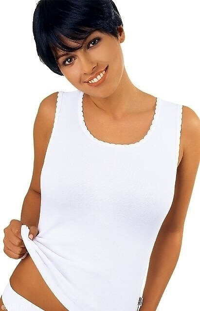 Bílá dámská košilka Emili Michele S-XL, bílá XL i384_85575856