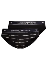 Dámské kalhotky 5Y4C N46L8 13M námořnická modrá - 2 pack - Emporio Armani