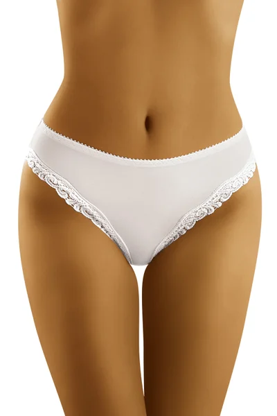 Vyšívané dámské kalhotky Ofra II - Bílá elegance