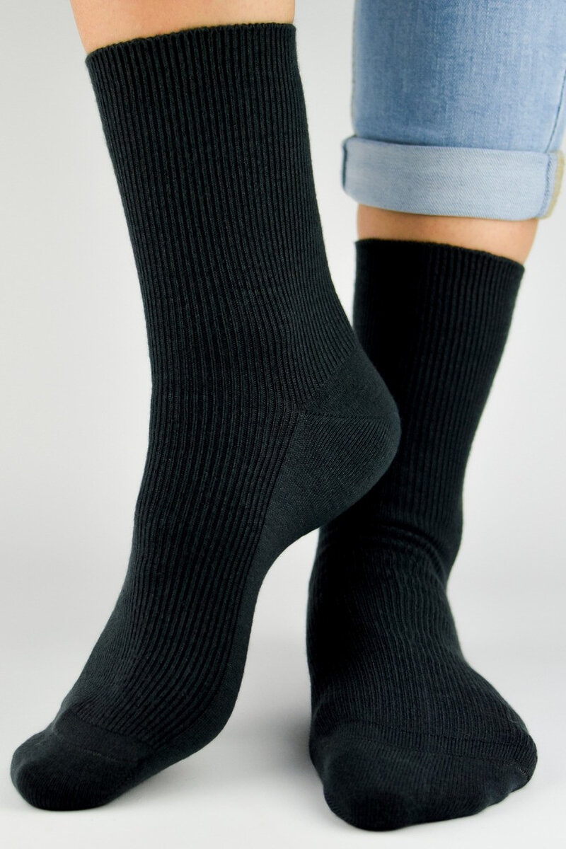 Pánské žebrované ponožky SB030, tmavě modrá 41-45 i170_SB030-M-03-041045