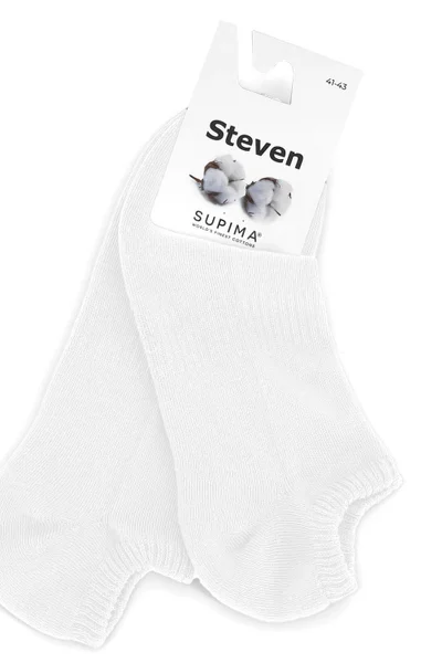 Pánské ponožky 157 Supima white - Steven