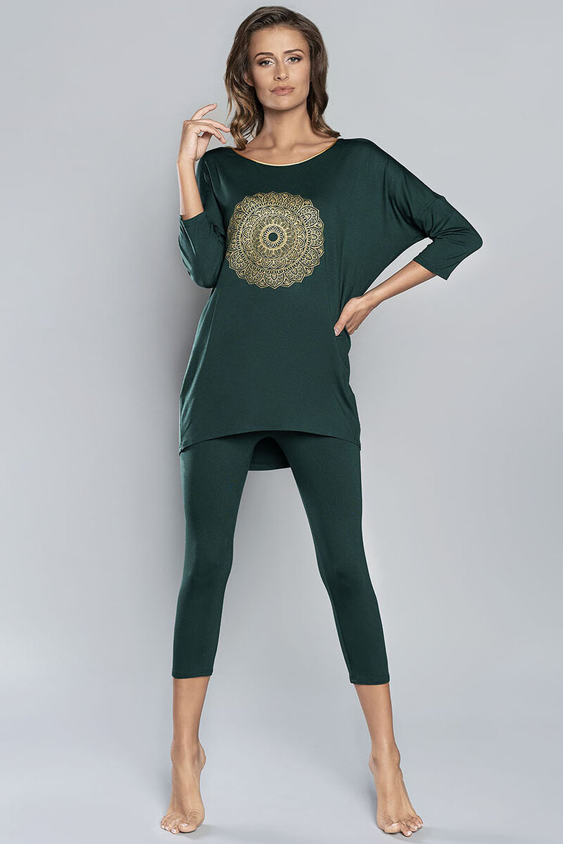 Dámské italian Fashion Mandala 3TO 9QOZ kolor:zielony, L i510_36874386569