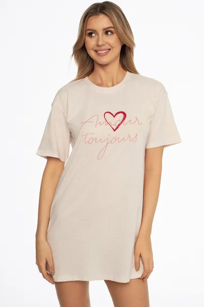 Romantická dámská noční košile Hearts of Love