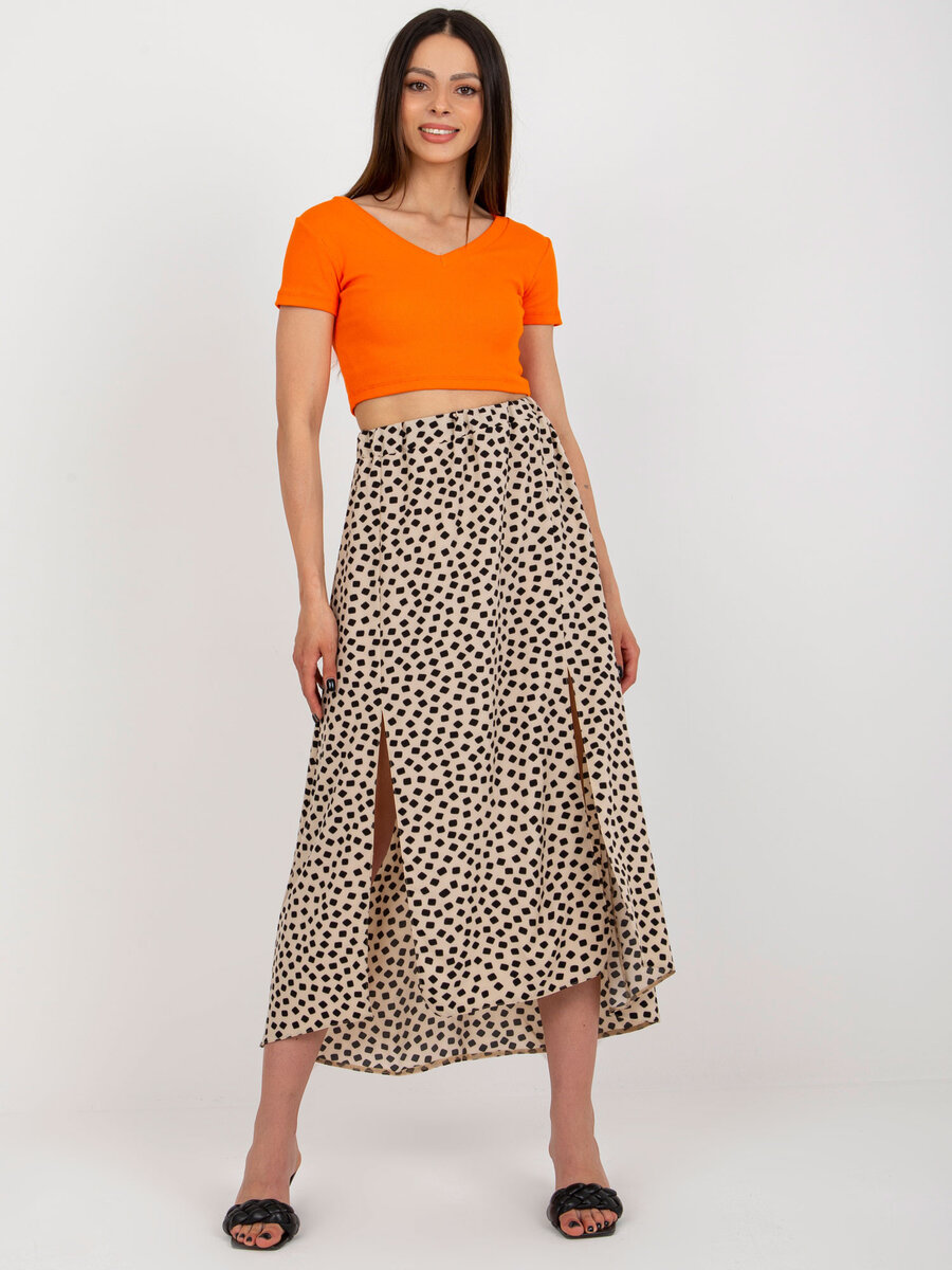 Hrachová asymetrická sukně RUE PARIS - ležérní móda, M i523_2016103401673