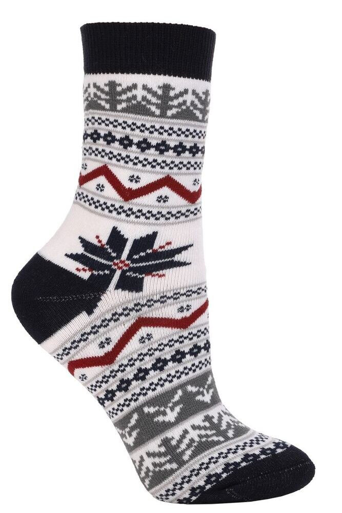 Teplé ponožky Norský vzor Lux, vícebarevná 38/41 i43_80156_2:vícebarevná_3:38/41_