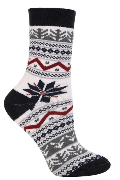 Teplé ponožky Norský vzor Lux