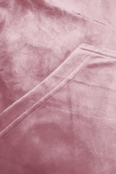 Růžová velurová dámská souprava s mikinou J.STYLE