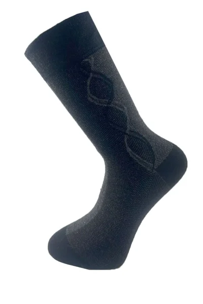 Vlněné elegantní pánské ponožky s viskózovým vzorem