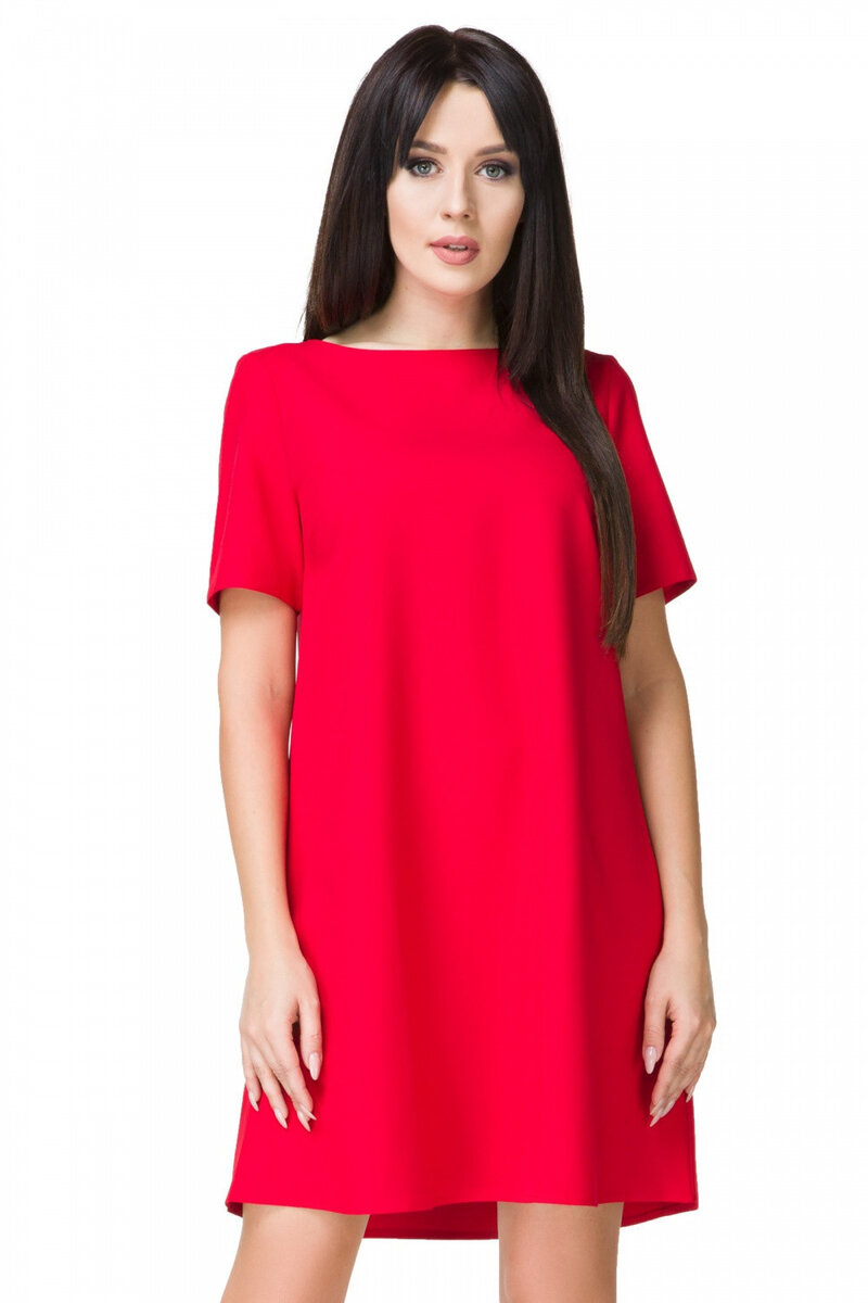 Červené letní šaty Tessita, L/XL i10_P65788_2:117_
