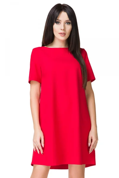Červené letní šaty Tessita