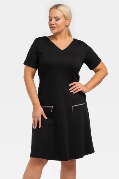 Stylové pletené šaty Lucy pro ženy plus size