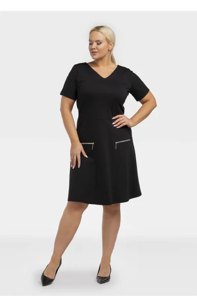 Stylové pletené šaty Lucy pro ženy plus size