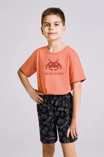 Kulatý výstřih chlapeckého pyžama Taro Tom