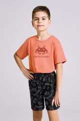 Kulatý výstřih chlapeckého pyžama Taro Tom