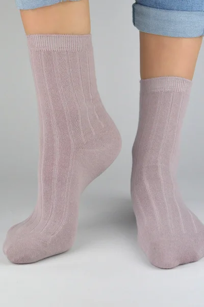 Dámské ponožky Noviti SB051 Široké žebrování 35-42