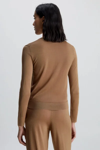 Beige Elegance - Dámský top Calvin Klein