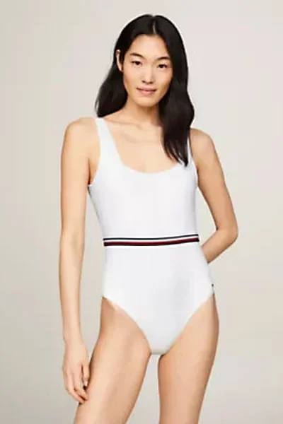 Šaty SQUARE NECK ONE PIECE - Tommy Hilfiger