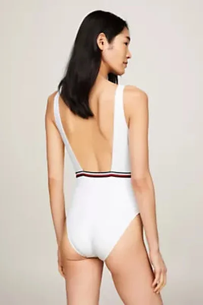 Šaty SQUARE NECK ONE PIECE - Tommy Hilfiger