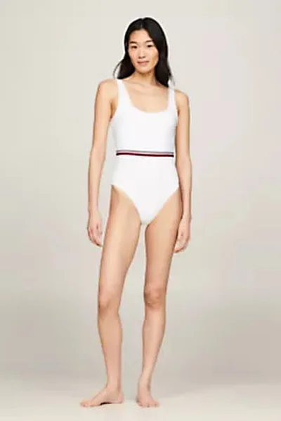 Šaty SQUARE NECK ONE PIECE - Tommy Hilfiger