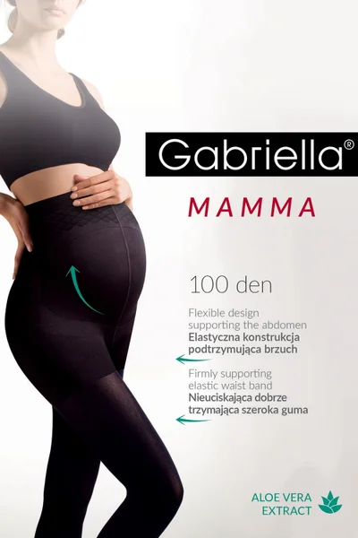 Dámské těhotenské punčocháče S807JO Mamma nero - Gabriella
