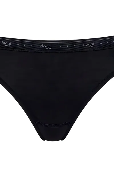 Černé tai kalhotky od Sloggi s elastickým pasem a měkkým polstrováním v rozkroku